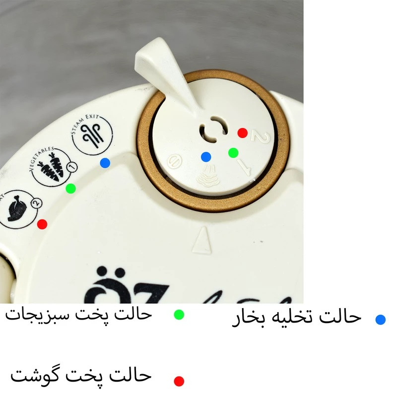 زودپز اوزلایف مدل Dekorlu - 438 گنجایش 8 لیتر