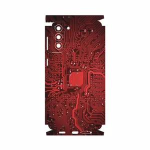 MAHOOT Red Printed Circuit Board-FullSkin Cover Sticker for Samsung Galaxy S21 Plus 5G
