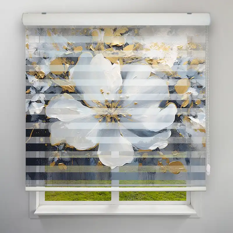 پرده زبرا مدل TD-125 سایز 150x150 سانتی متر