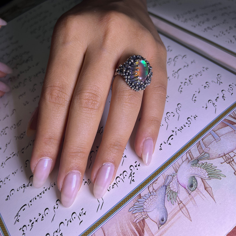 انگشتر نقره زنانه مدل گوارسه