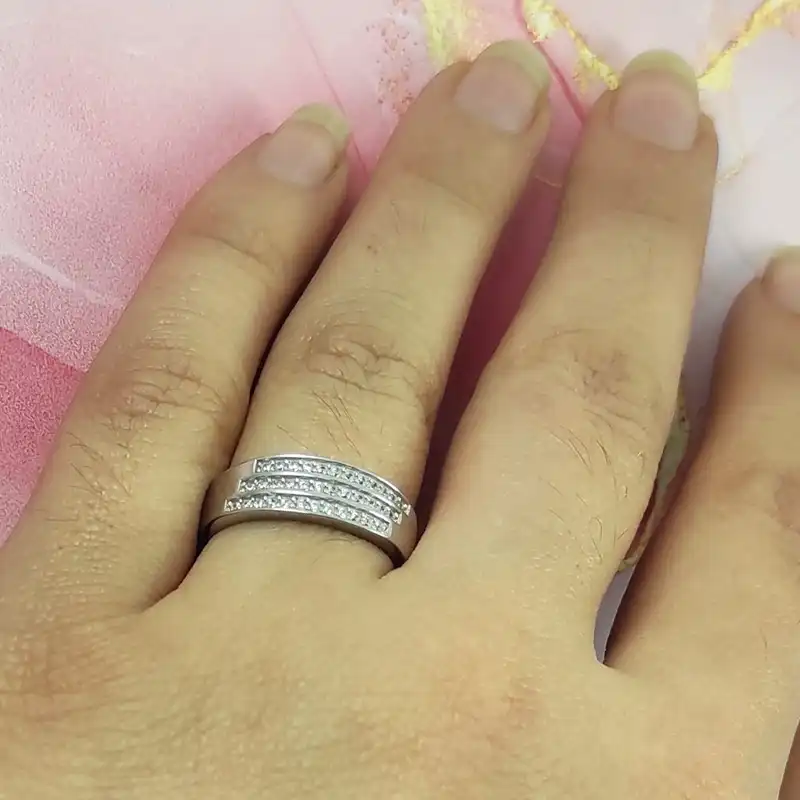 ست انگشتر نقره زنانه و مردانه سلین کالا کد 20