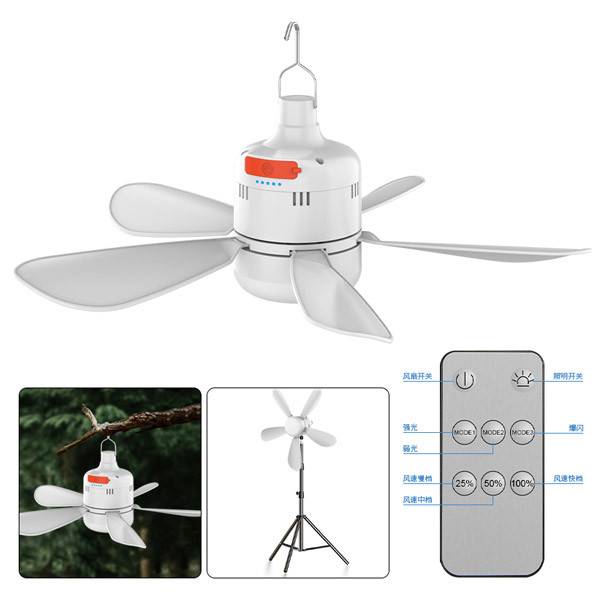 پنکه شارژی مدل X100 ظرفیت 3000 میلی آمپر ساعت