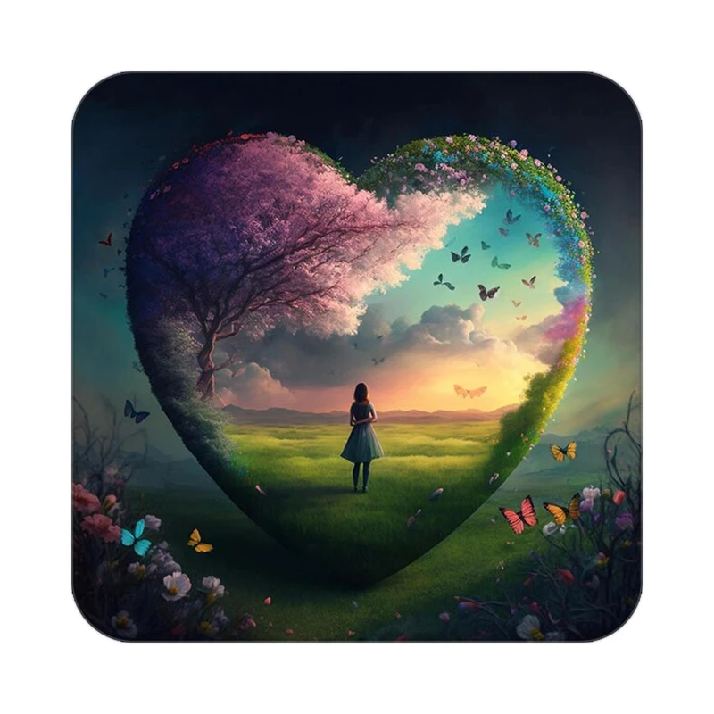 زیر لیوانی کاکتی مدل عاشقانه کد mp12773