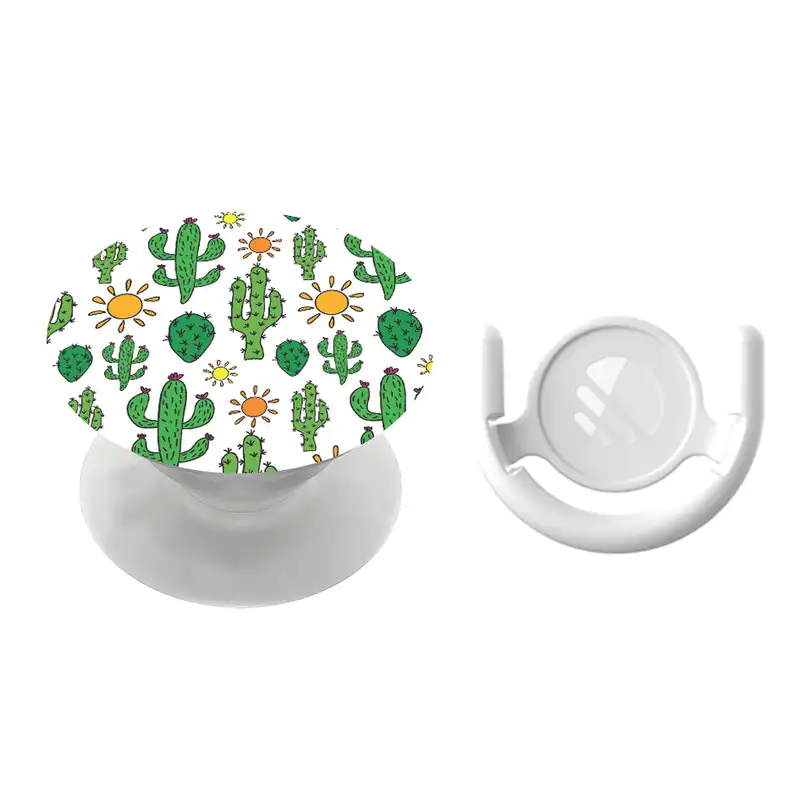 پایه نگهدارنده گوشی موبایل پاپ سوکت مگافون طرح کاکتوس مدل 9051 به همراه پاپ کلیپ