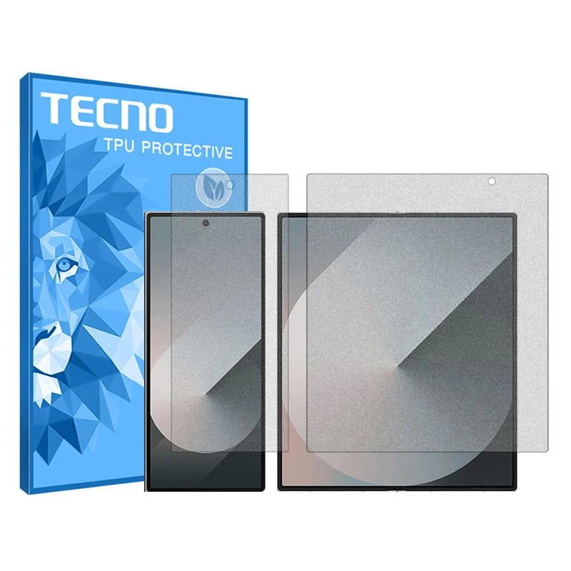 مجموعه محافظ صفحه نمایش داخلی و بیرونی مات تکنو مدل HyMTT مناسب برای گوشی موبایل سامسونگ Galaxy Z Fold6