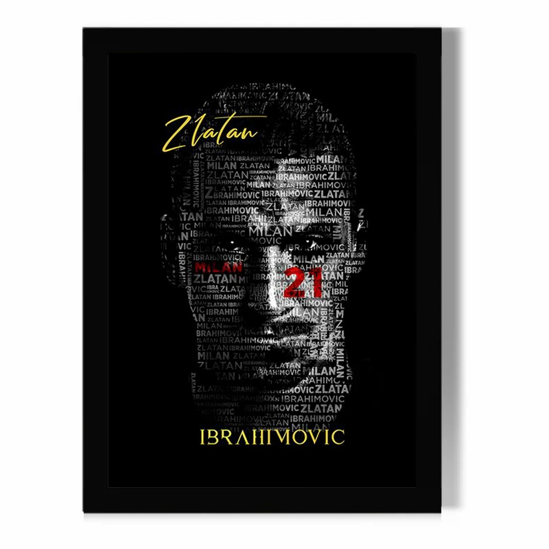 تابلو مدل دیواری طرح زلاتان ابراهیموویچ Zlatan Ibrahimović کد FD471