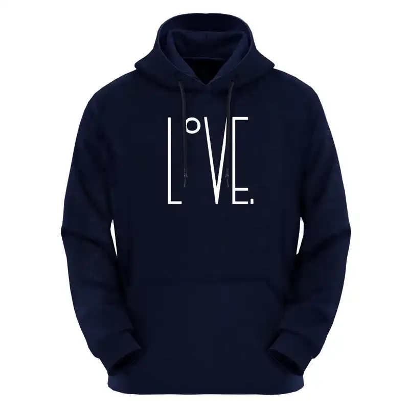 هودی زنانه مدل LOVE کد D03 رنگ سرمه ای