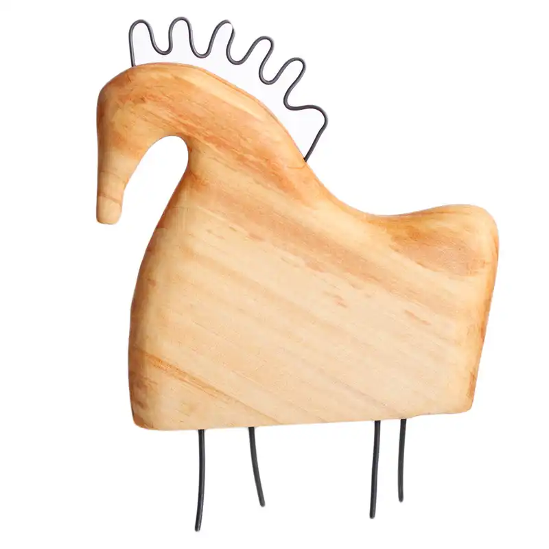 مجسمه چوبی کارکیا طرح اسب کد W20