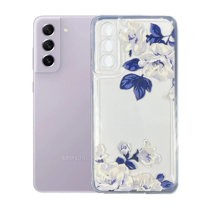 کاور طرح گل رز مناسب برای گوشی موبایل سامسونگ Galaxy S21 FE