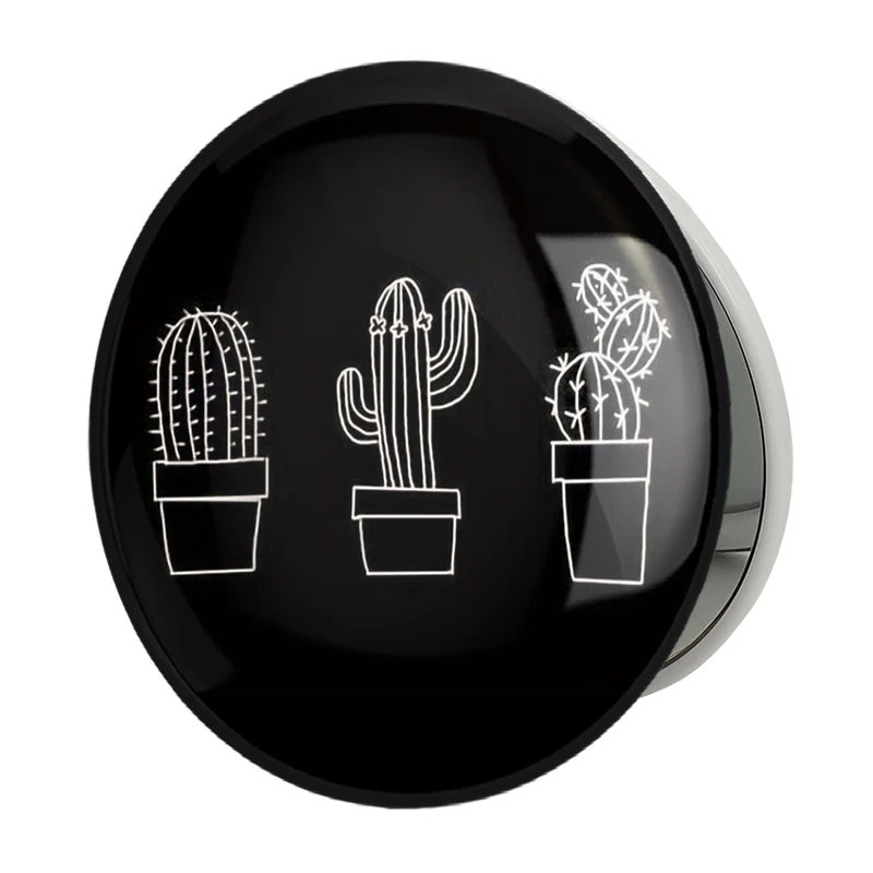 آینه جیبی خندالو طرح کاکتوس مدل تاشو کد 5273 