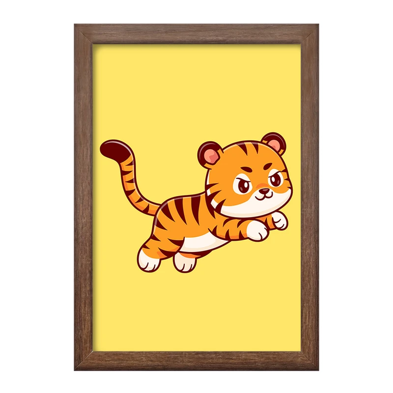 تابلو خندالو طرح  حیوانات بامزه ببر کد 25428