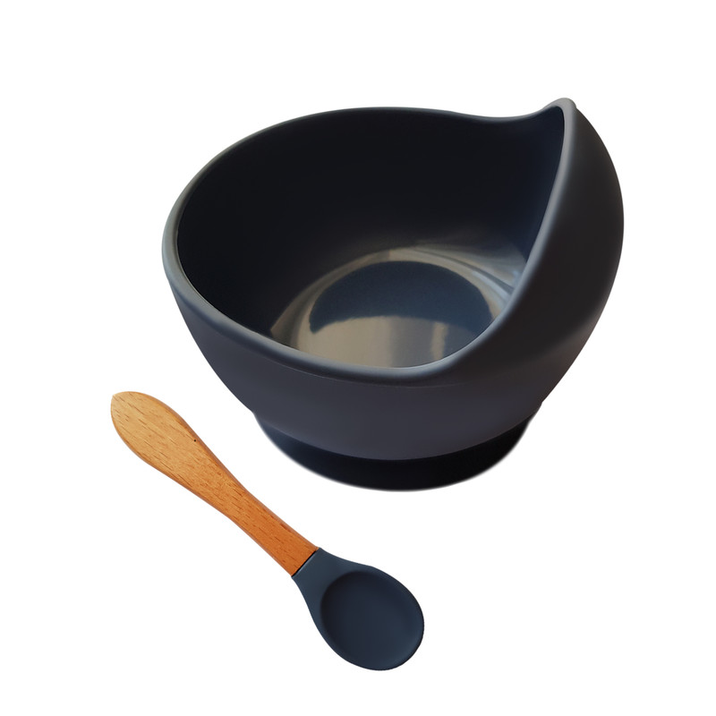 ظرف غذای کودک مدل سیلیکون بیبی  مجموعه 2 عددی