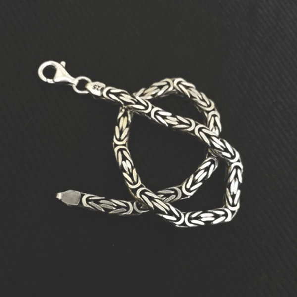 عکس شماره 11 : دستبند نقره مردانه مدل tbskraldas22