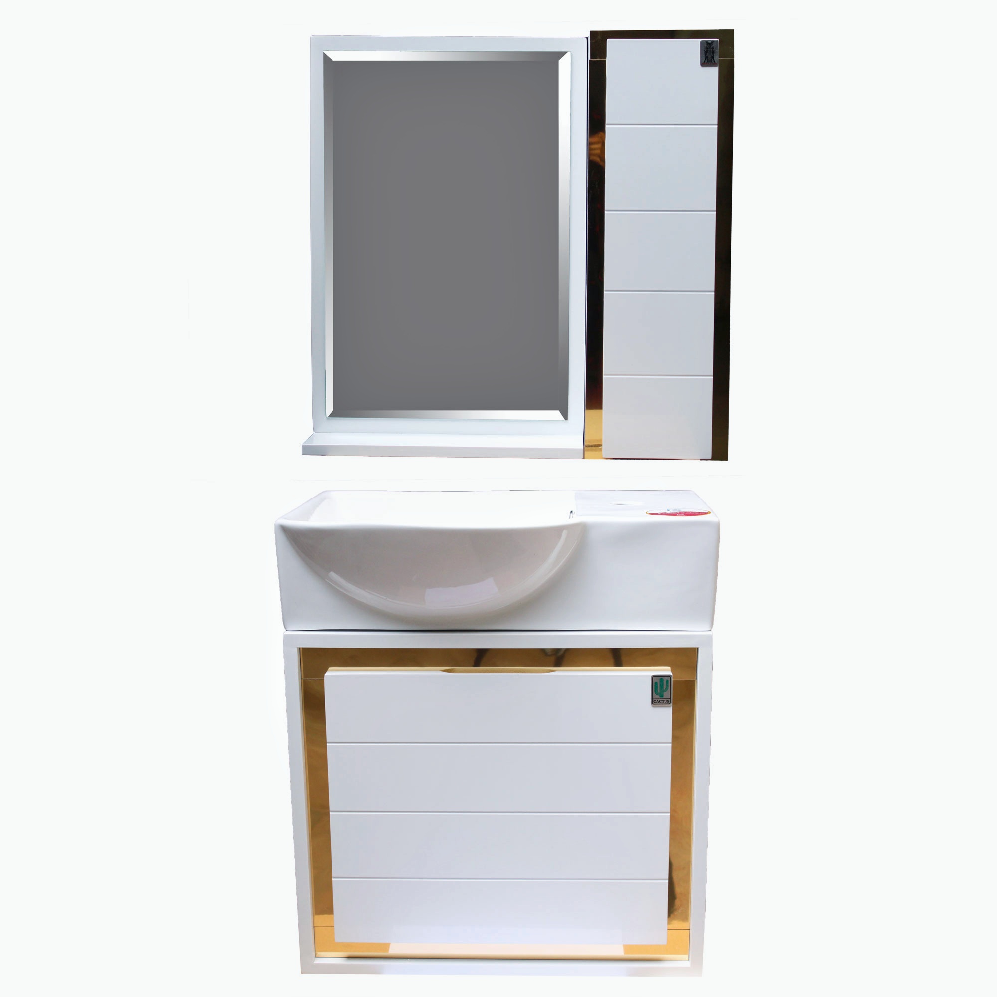 ست کابینت و روشویی مدل کویین 50 به همراه آینه و باکس
