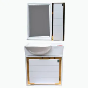 ست کابینت و روشویی مدل کویین 50 به همراه آینه و باکس