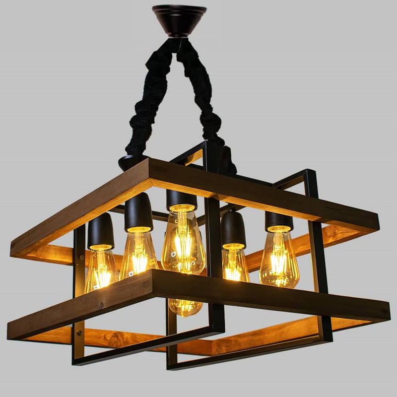 لوستر شش شعله مدل GANJ6