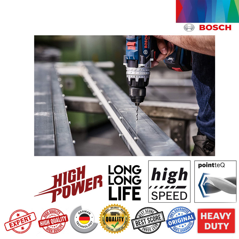 مجموعه 10 عددی مته فلز بوش مدل 6.5mm