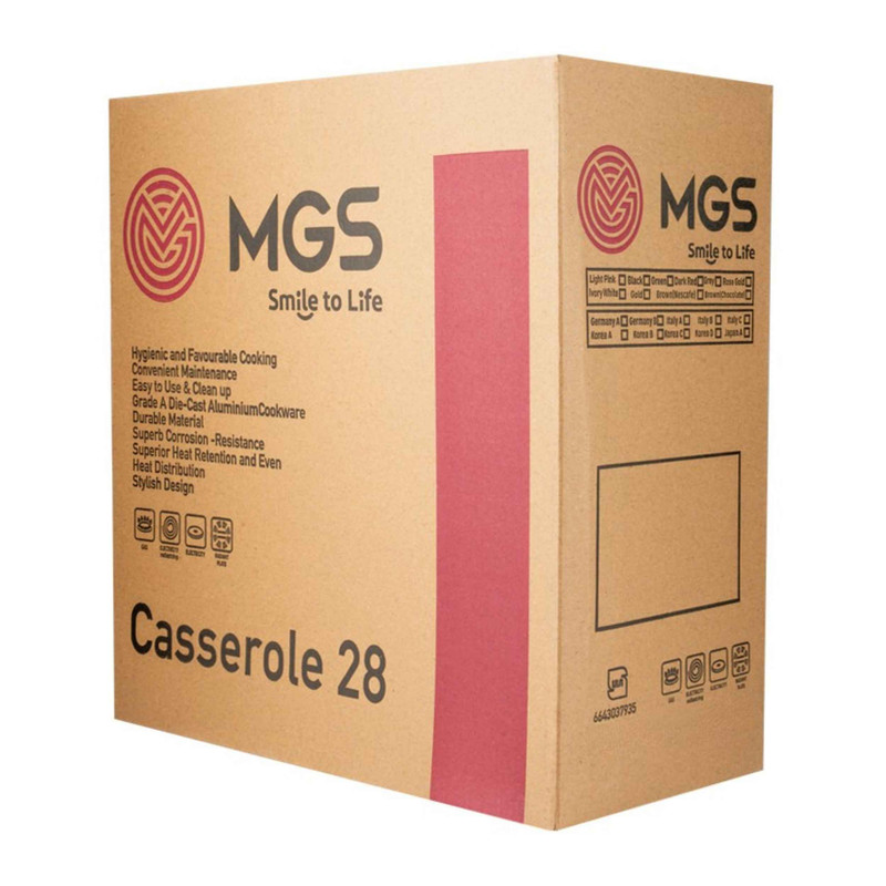 قابلمه گرانیت ام جی اس مدل دایکست کد G28 سایز 28