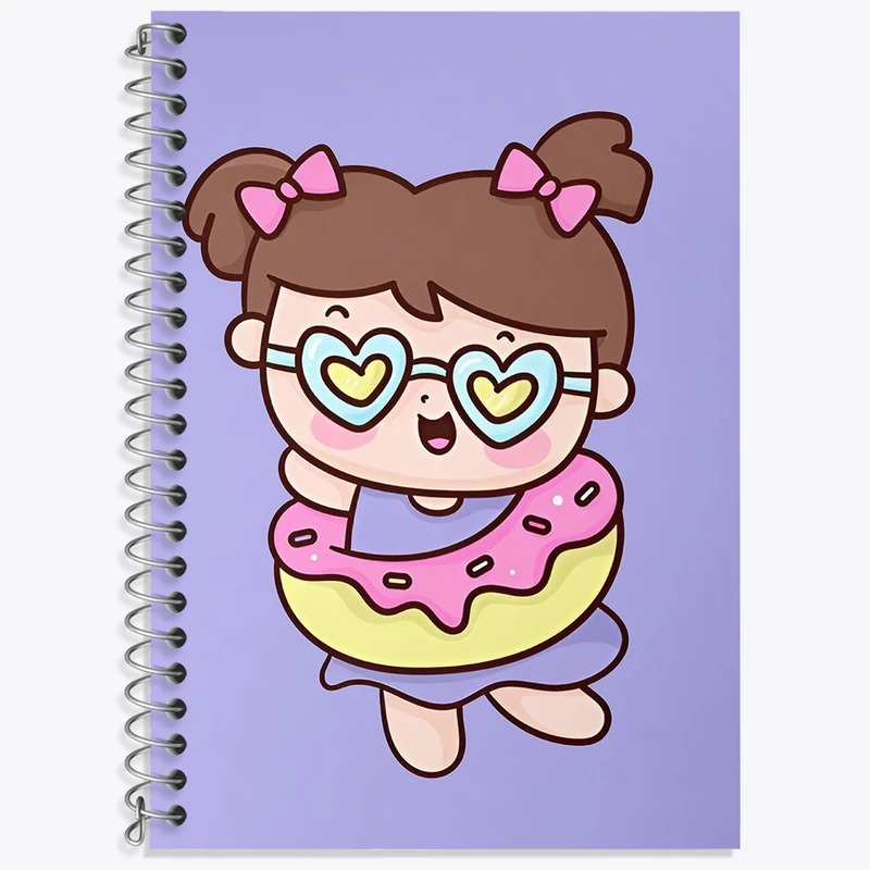 دفتر لغت 50 برگ خندالو طرح دخترانه کیوت کد N4152