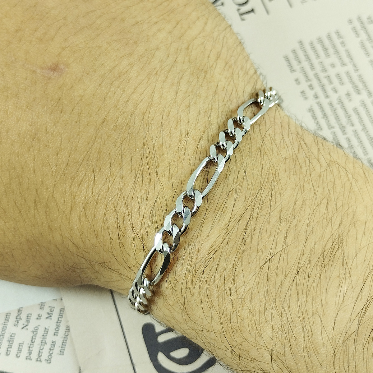 دستبند نقره سلین کالا مدل فیگارو کد 54