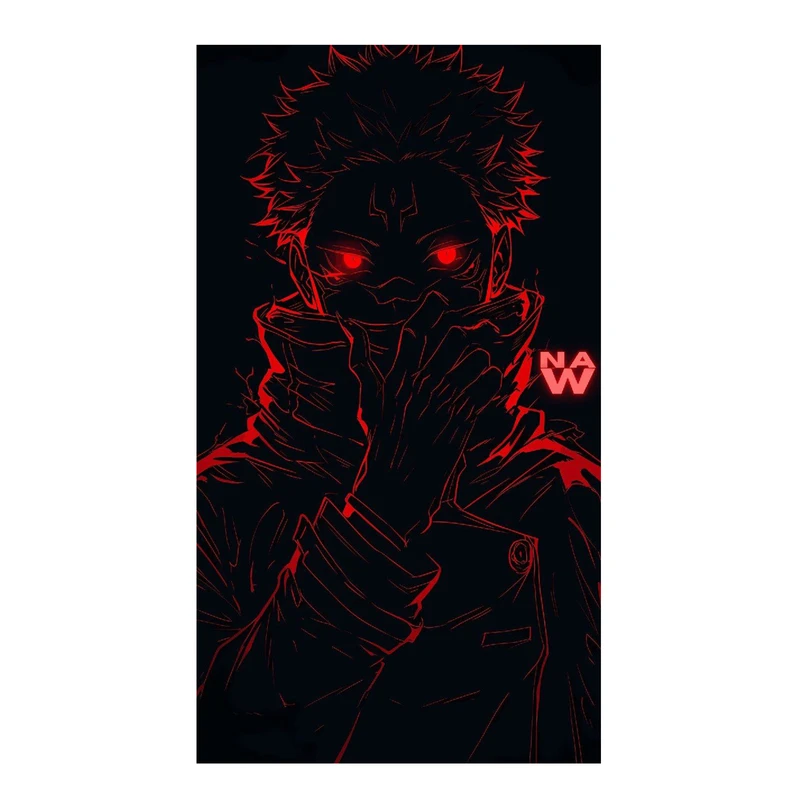 استیکر لپ تاپ و موبایل مدل انیمه طرح جوجوتسو کایسن ریومن سوکونا jujutsu kaisen ryomen sukuna کد 625