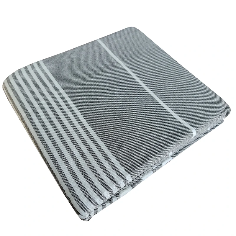 شمد دو نفره نساجی دُر هنر یزد مدل خطی رهام سایز 240x210 سانتی‌متر