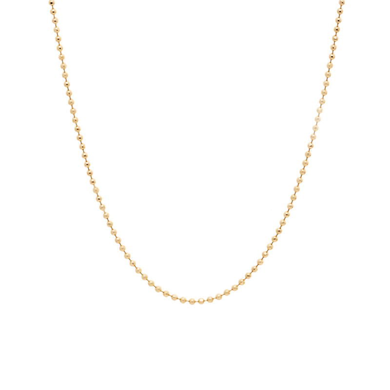 زنجیر ساچمه‌ای طلا 18 عیار زنانه گالری شیدا مجد مدل پنی