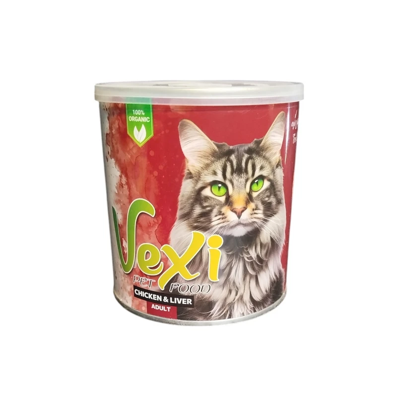 کنسرو غذای گربه وکسی مدل ‌پته مرغ و جگر وزن 800 گرم