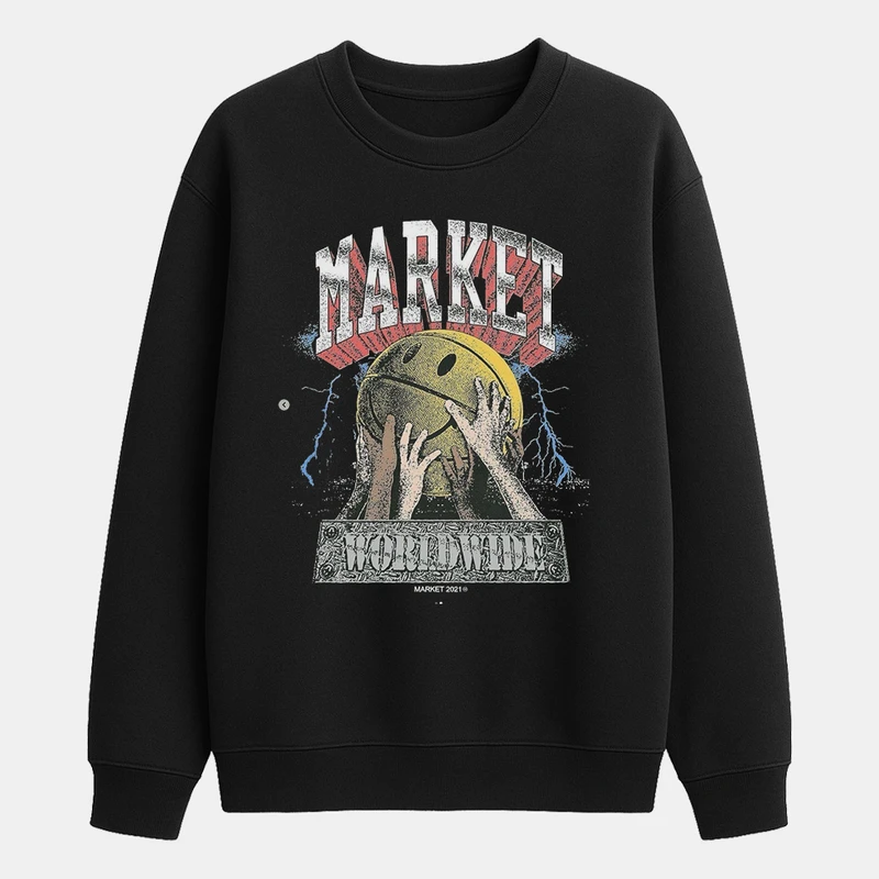 سویشرت مردانه باهرپوش شرق مدل دورس توپ بسکتبال مارکت کد mo400