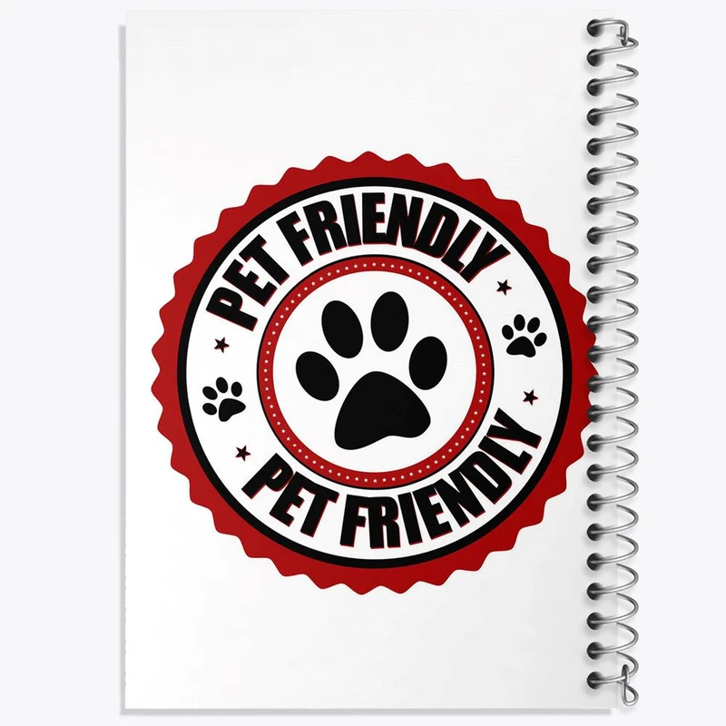 دفتر ژورنال نویسی 50 برگ خندالو مدل نقطه ای طرح حمایت از حیوانات کد 27365