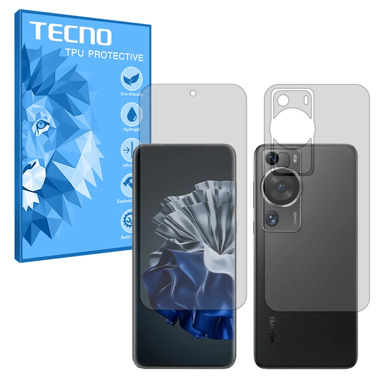 محافظ صفحه نمایش مات تکنو مدل Resistant مناسب برای گوشی موبایل هوآوی P60 Pro به همراه محافظ پشت گوشی