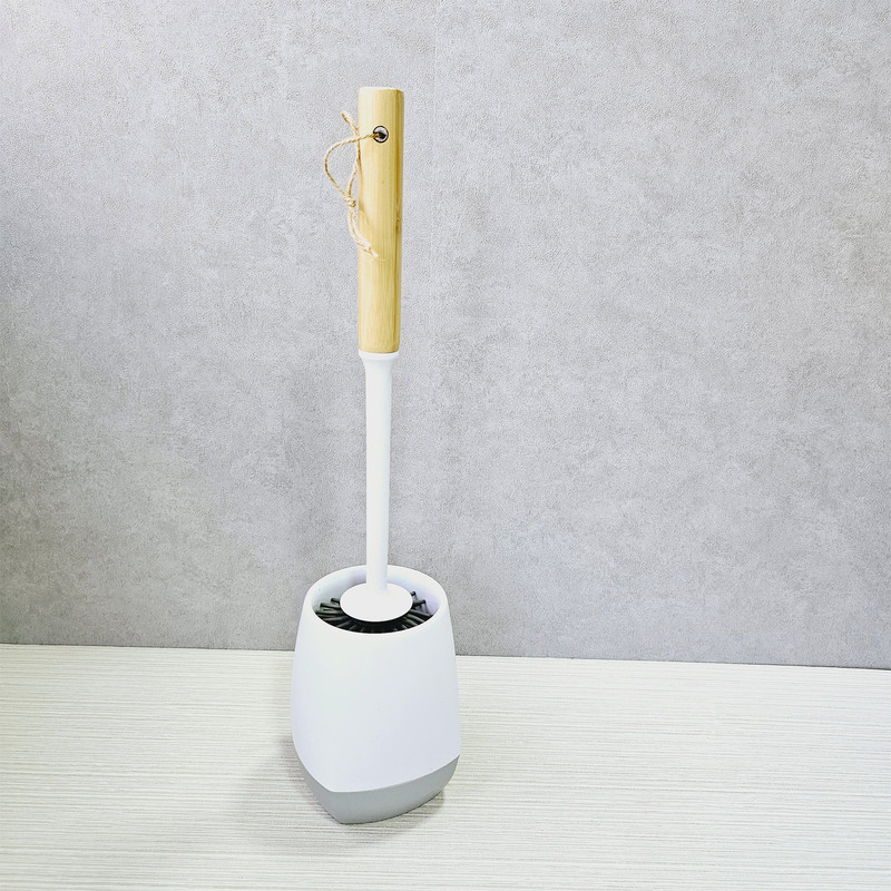 فرچه توالت شوی مدل سیلیکونی طرح دسته بامبو