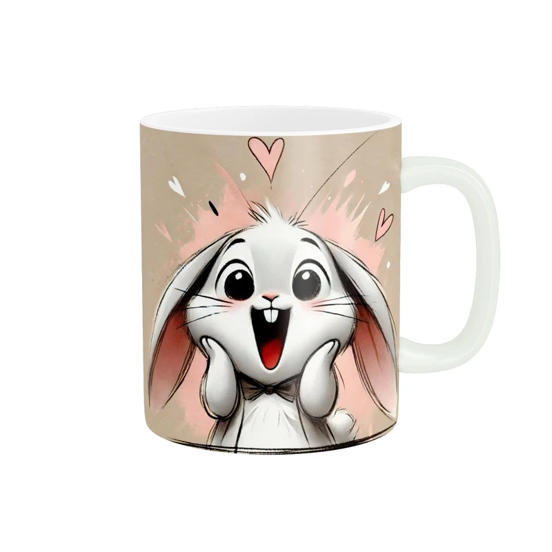  ماگ پاد آفرین طرح خرگوش ناز کد 2099