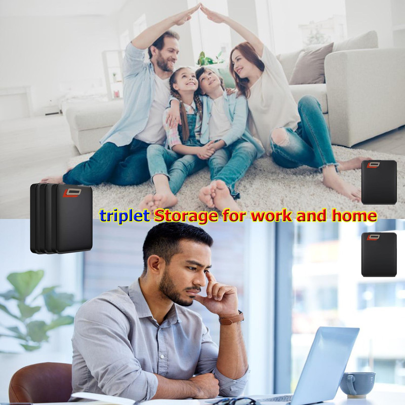 هارد اکسترنال اِل اُ مدل  triplet-super-fast ظرفیت یک ترابایت