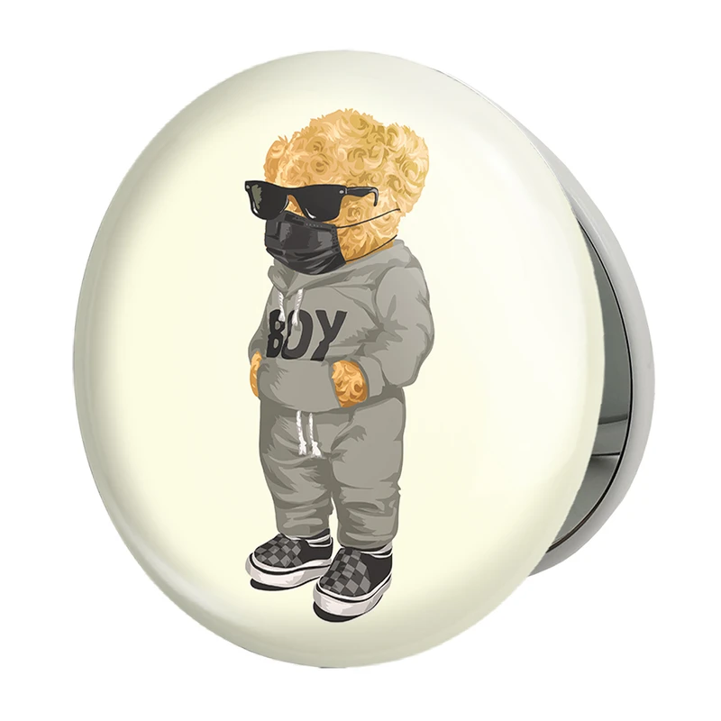 آینه جیبی خندالو طرح تدی Teddy مدل تاشو کد 26170 