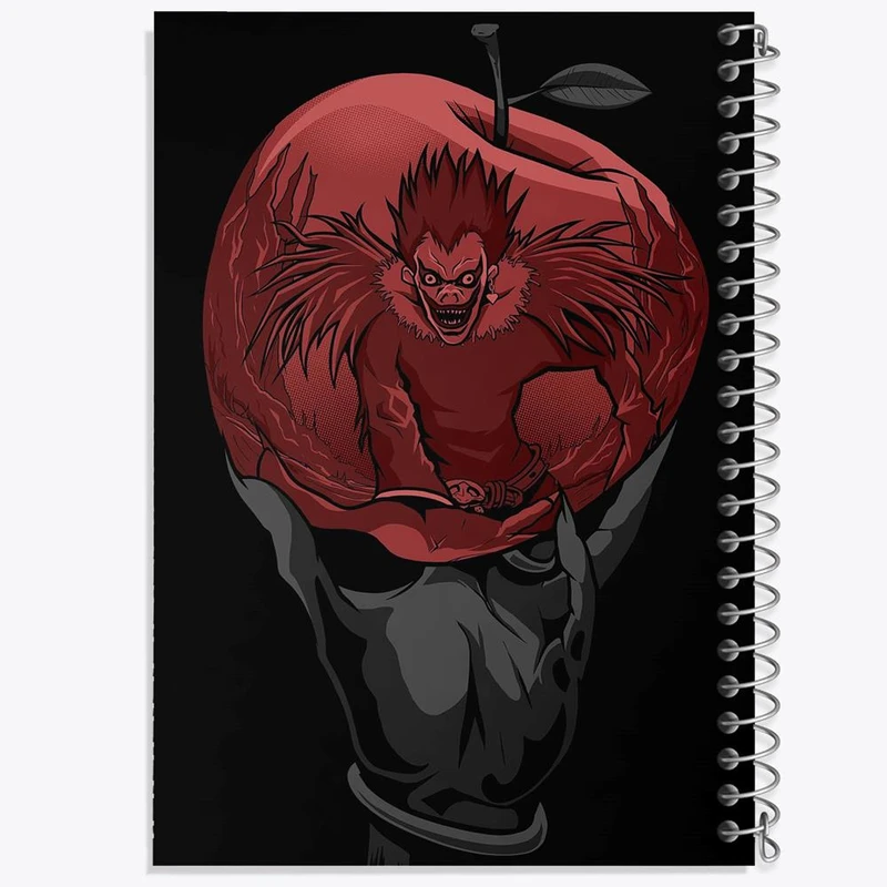 دفتر لیست خرید 50 برگ خندالو طرح ریوک انیمه دفترچه مرگ Death Note کد 4933