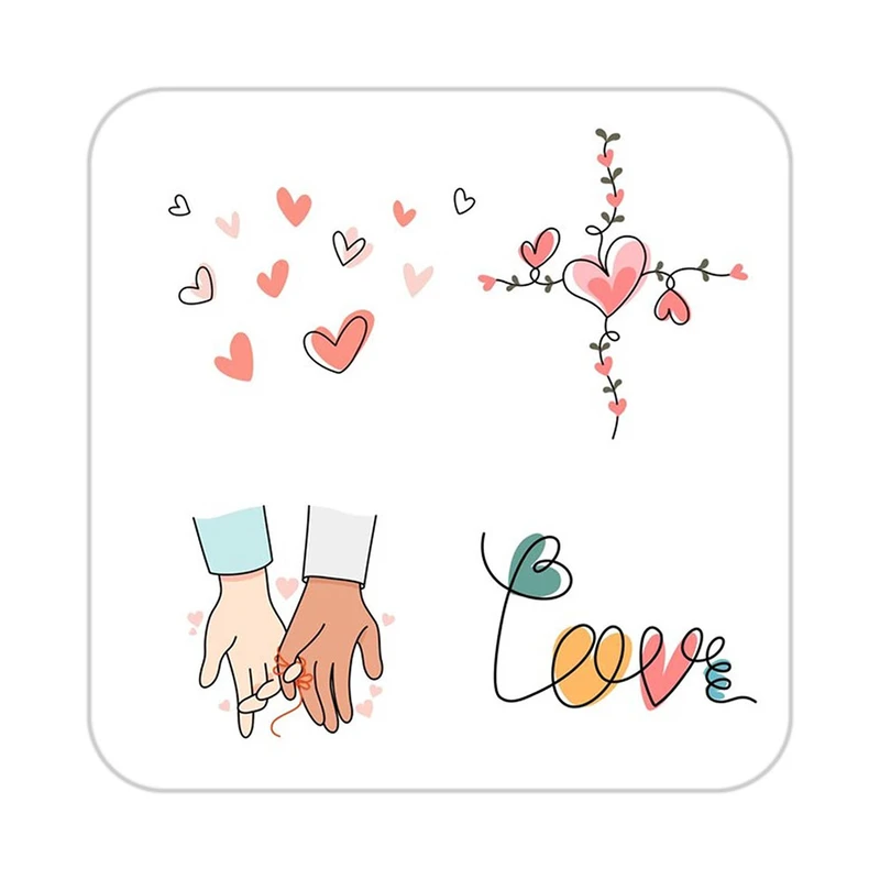 زیر لیوانی کاکتی طرح عاشقانه مدل mp38405