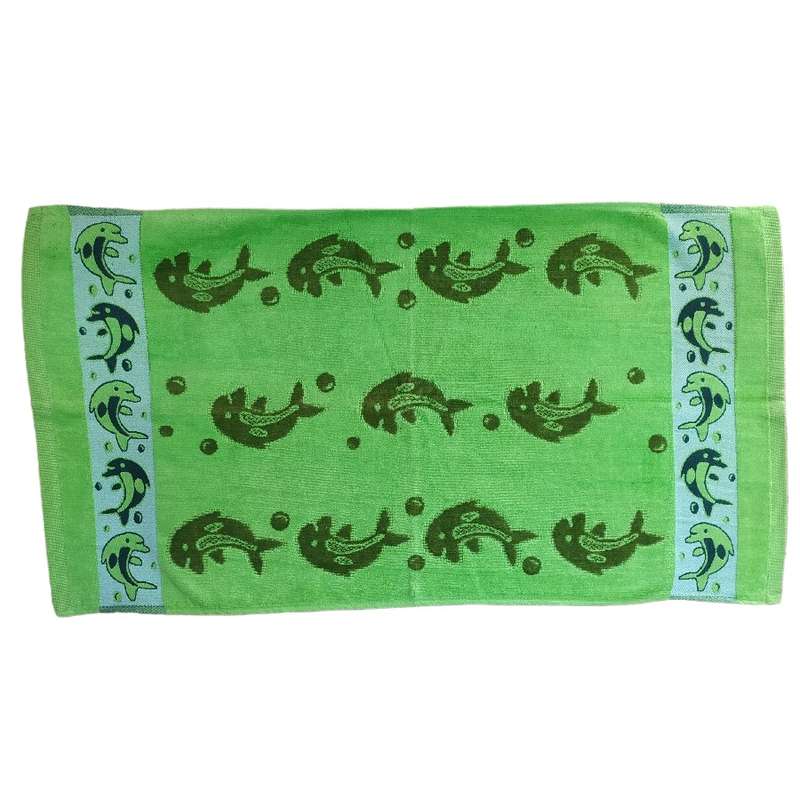 حوله دستی گلزار مدل دلفین سایز 90x49 سانتی متر