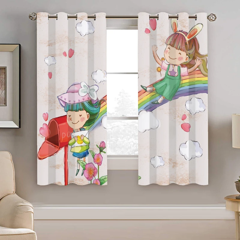 پرده نیروانا طرح عروسک کودک مدل هازان کد 8811 سایز 140×200 سانتی متر