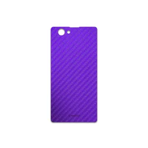 MAHOOT Purple-Fiber Cover Sticker for Sony Xperia Z1 Compact