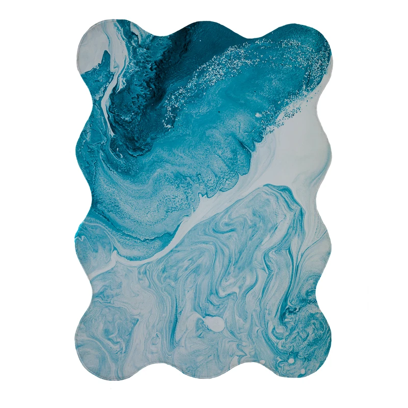 پادری مدل دالبر طرح آبرنگی کد 9299 سایز 80x110 سانتی متر 