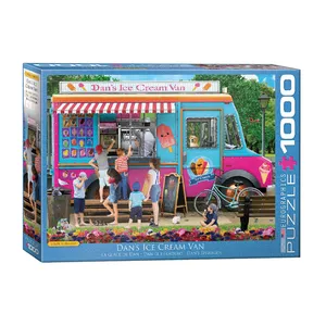 پازل 1000 تکه یوروگرافیکس پازلز مدل Dans Ice Cream Van كد 5519-6000