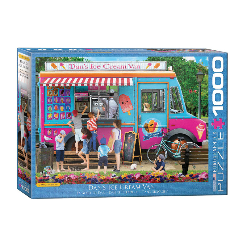 پازل 1000 تکه یوروگرافیکس پازلز مدل Dans Ice Cream Van كد 5519-6000