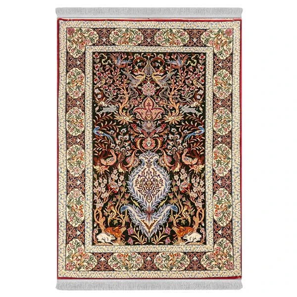 فرش پارچه‌ای دفه مدل فرشینه هازان مخمل کد 096