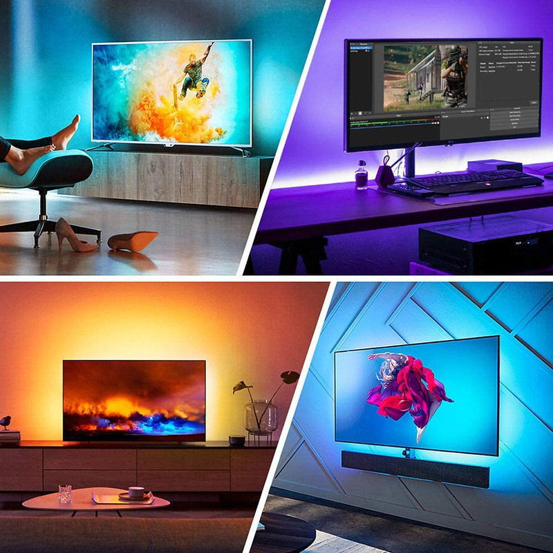 ریسه ال ای دی مدل RGB DESK TV 200 طول 2 متر