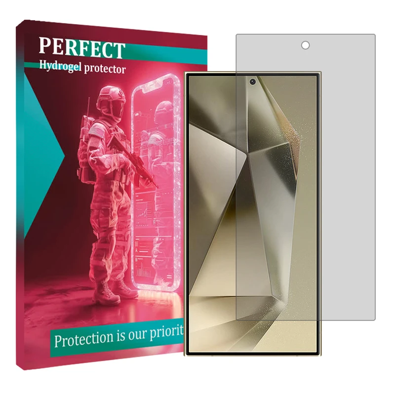 محافظ صفحه نمایش شفاف پرفکت مناسب برای گوشی موبایل سامسونگ Galaxy S24 Ultra