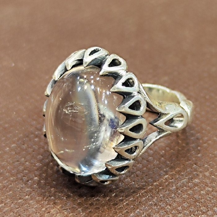 انگشتر نقره مردانه مدل سنگ در نجف کد 2311