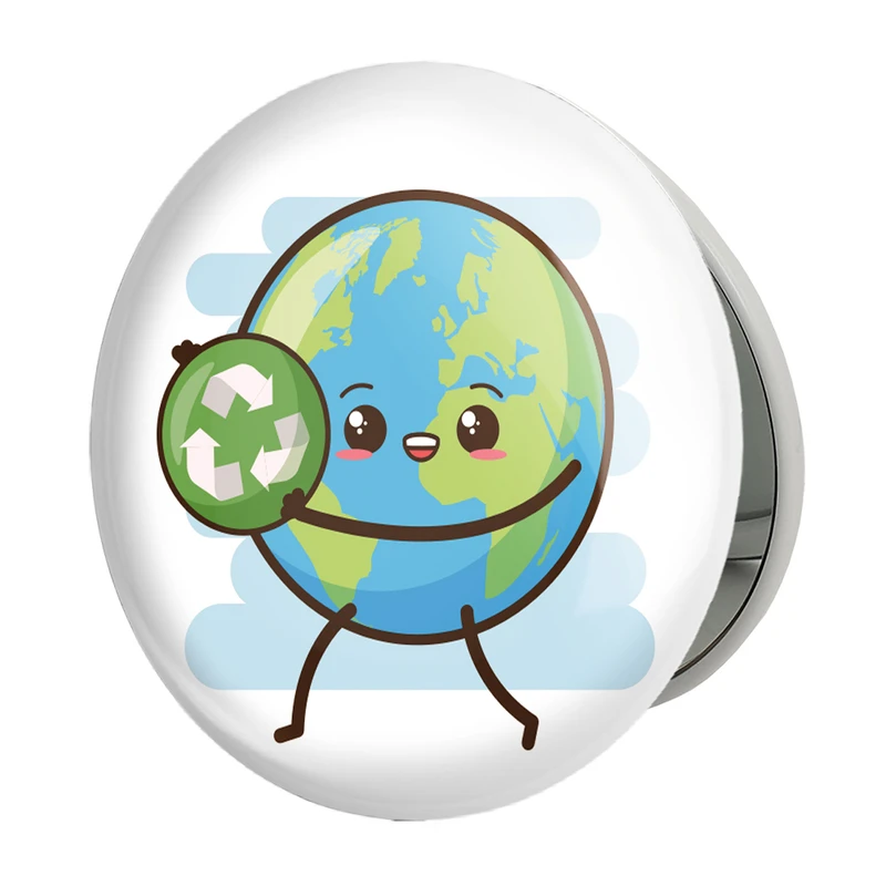 آینه جیبی خندالو طرح حمایت از محیط زیست مدل تاشو کد 25924 