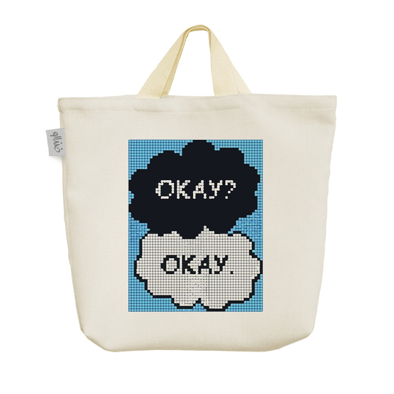 ساک خرید خندالو مدل OKAY کد 10334