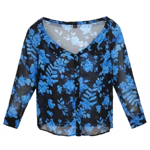 شومیز آستین بلند یقه هفت زنانه شین مدل SEP-MODSAZ-DB044